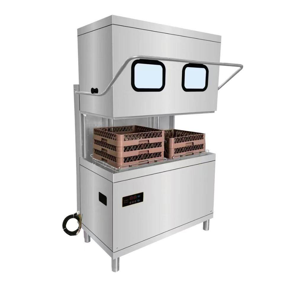 揭盖洗碗机商用饭店厨房高温消毒洗杯机智能全自动喷淋洗碗机餐盘