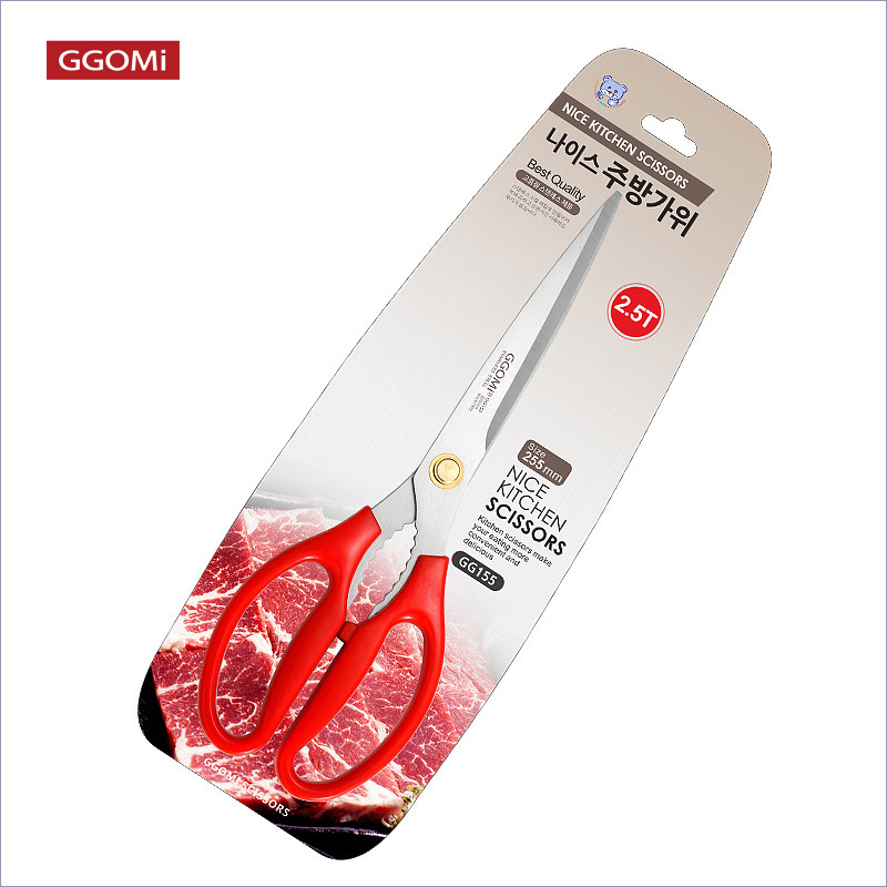 GG155 GGOMI韩国加长烤肉剪厨房剪刀泡菜剪厨房剪刀