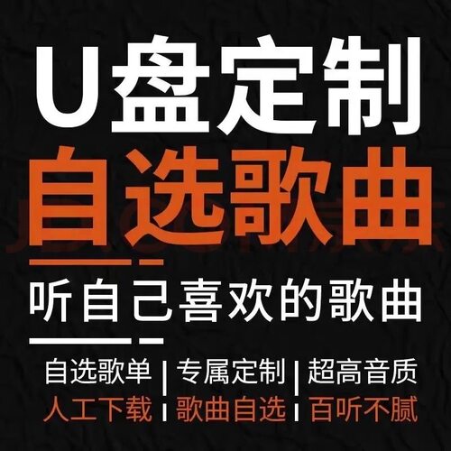 定制车载U盘自选歌曲内存卡定做