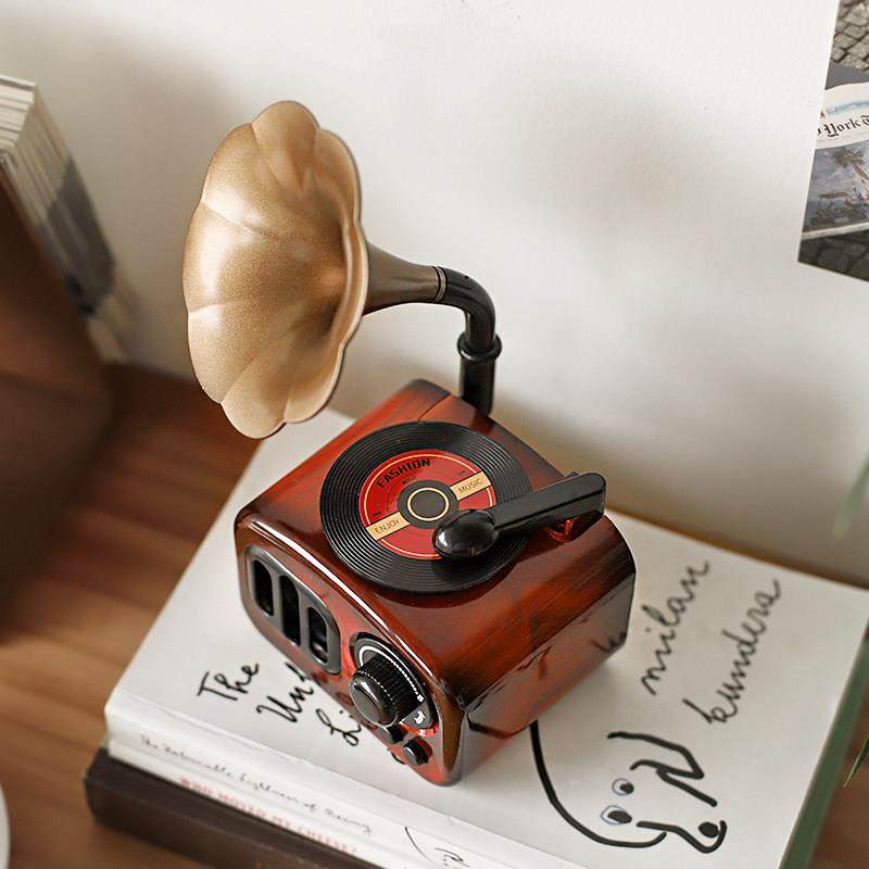 可爱日子 ins风覆古留声机摆件音乐盒八音盒女生礼物桌面创意装饰,家居饰品,音乐盒,淘宝优惠券,粉丝福利购,淘宝优惠卷