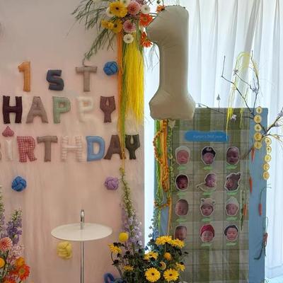 Starry手作（现货生日字母！！！）韩系布艺字母宝宝生日布置装饰