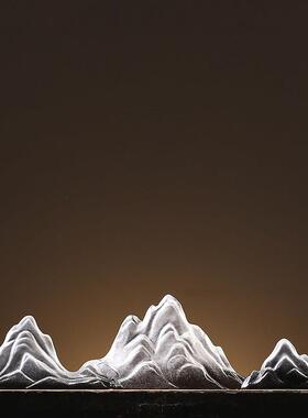 新中式假山摆件微景观创意客厅玄关样板间桌面鱼缸造景搭配装饰品