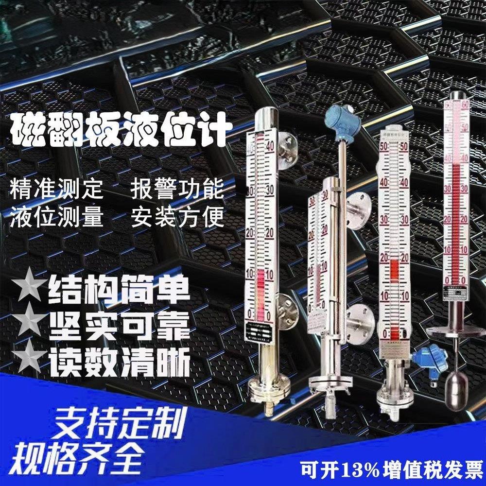 磁翻板液位计水位不锈钢pp材质带远传4-20mA模拟量磁性开关量输出