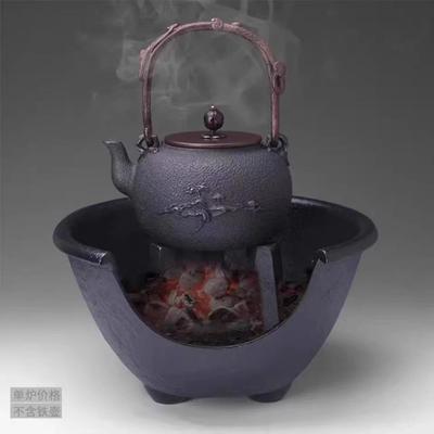 大号伍德炉铸铁炭炉家用烤火炉室外围炉煮茶炉室内老式木碳取暖炉