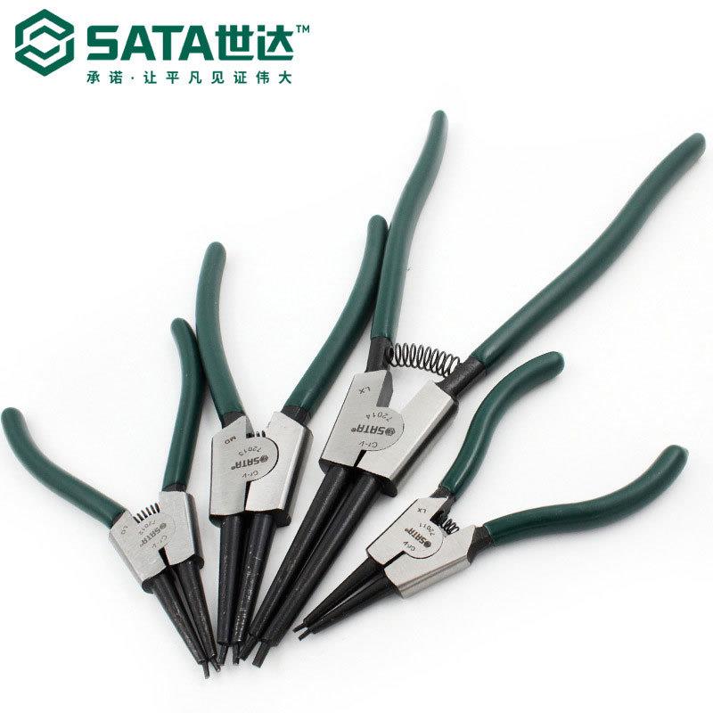 世达工具卡簧钳轴用孔用挡圈钳合金钢材质外/内卡弹簧钳72011