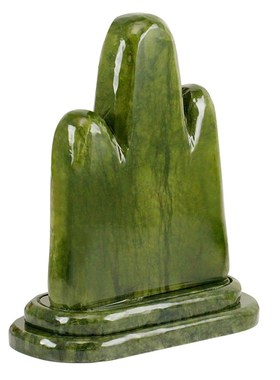 青玉原石雕刻 石材敢当泰山石客A厅电视柜 送礼进门玄关石敢当摆