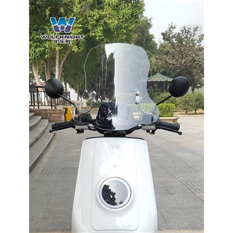 肌车狼适用于小牛挡风板Nu1S挡风玻璃电动车风挡玻璃前挡风板改装