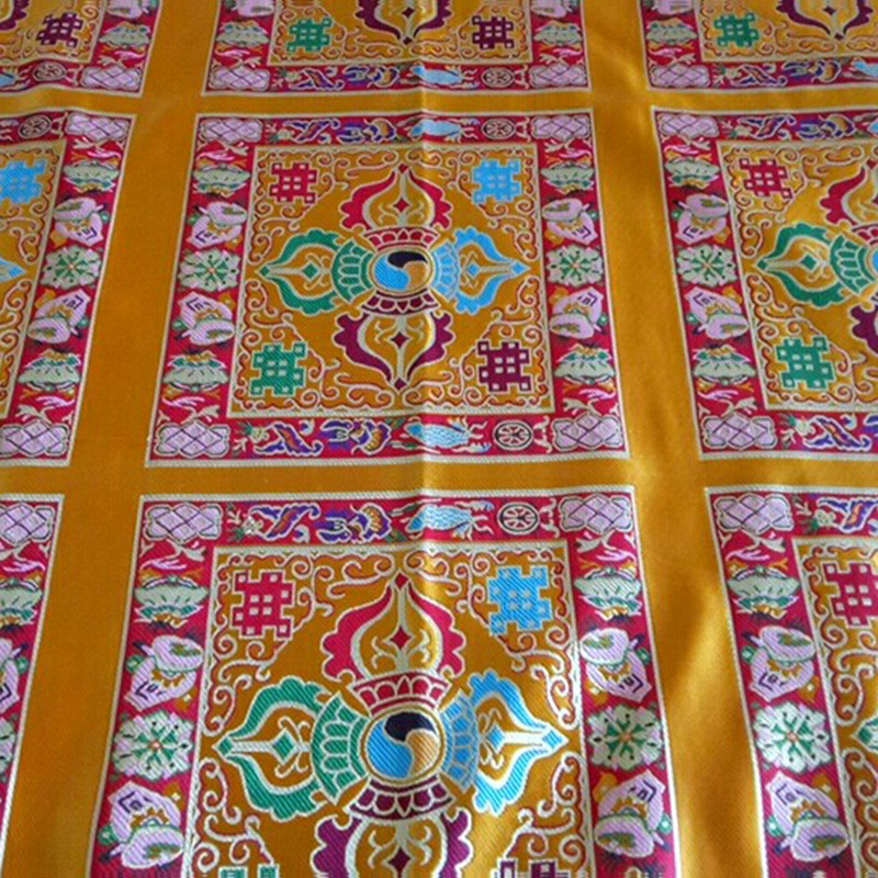 藏式布料佛堂家用供桌布塔尔寺手工金刚十字杵佛台X布方形法桌布