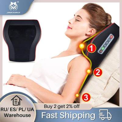 Cervical vertebra massage pillow waist neck shoulder electri