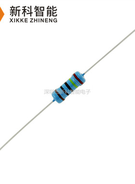 金属膜电阻 1W 1% 五色环 1R/10R/1K/10K/47K/100K 欧姆 编带