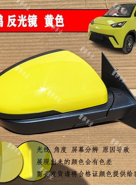 特鲁夫龙启明爵j海鸥电动四轮车反光镜倒车镜后视镜片烤漆绿色