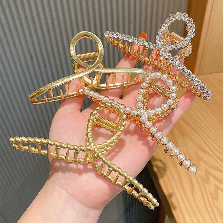 新品Hair Acceissories Metal Hair Clip Back Head Clip Shark L