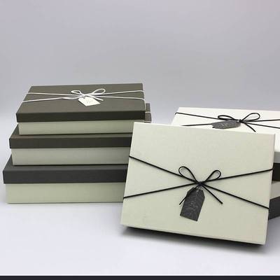 极速礼盒包装盒简约大号长方形生日iCsn创意衣服围巾礼盒定制logo