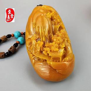 极速玉石原石f黄龙玉仿寿山石雕田黄石手把件时来运转奇石观光石