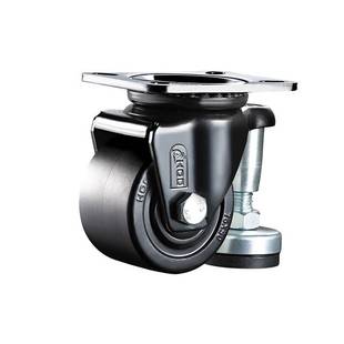 极速厚德重型3寸低重心r福马万向轮带水平可调节煞车2寸耐磨尼龙