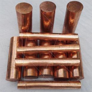 极速厂销促铜板紫铜排纯红铜棒黄铜条板铬锆铜棒紫铜实Z心方块铍