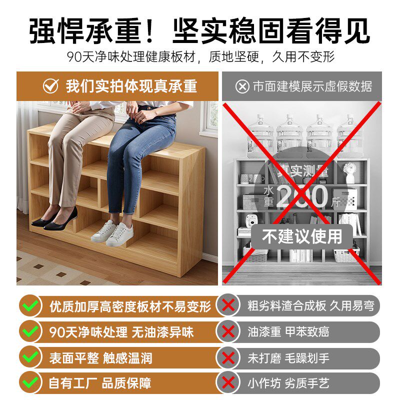 新品书架落地置物架一体靠墙储z物柜客厅沙发侧边柜隔断格子柜飘