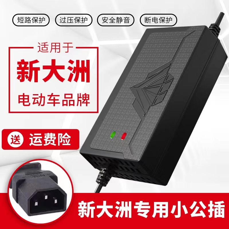 极速适用新大洲新国标电动车p电瓶充电器48V12AH60V20AH72V32A通