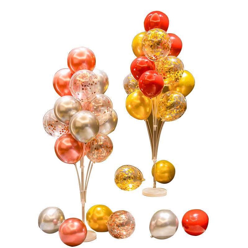 极速气球地飘立柱开业庆典装饰用品气氛周岁生日派W对场景布置会