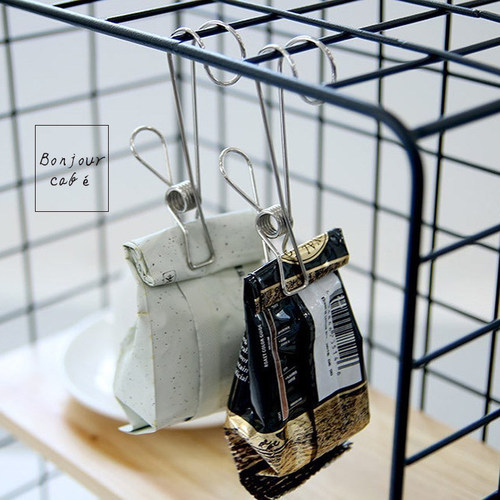 新品不锈钢挂钩夹子厨房长钩线夹悬挂G式浴室长尾线夹免打孔照片