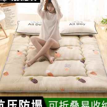 极速新品日式加厚榻榻米床垫地垫软垫子家用可P折叠懒人睡垫卧室