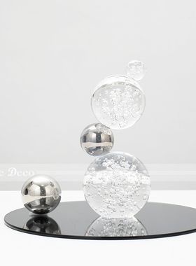 极速现代轻奢茶几水晶球摆件家居客厅G电视柜软装饰品样板房间酒
