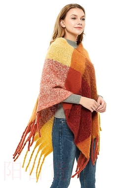 极速2023 newh autumn and winter ladies shawl coarse tassels