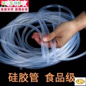 极速6mm4mm透明软皮管耐高温橡皮管塑料软管管子硅W胶内径家用导