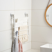 极速室内窗户玻i璃摺叠无痕贴免打孔阳台简易晾晒架晾衣神器置物