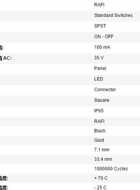 极速1.15150 按键开关 0.1A 35VAC 按钮P开关 不带灯 全新请询