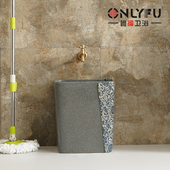 极速T602系列k 小户型阳台小尺寸拖把池迷你拖布池复古室外庭院墩