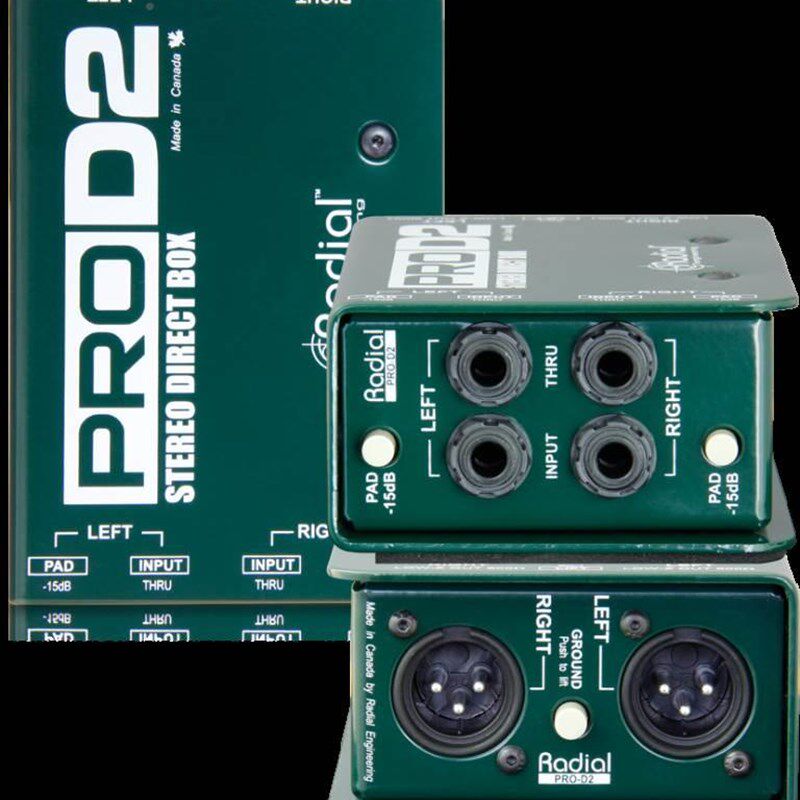 新品lRadal PRO道I RROD1v PRODi2 J48 Stereo单D双声吉他键盘乐