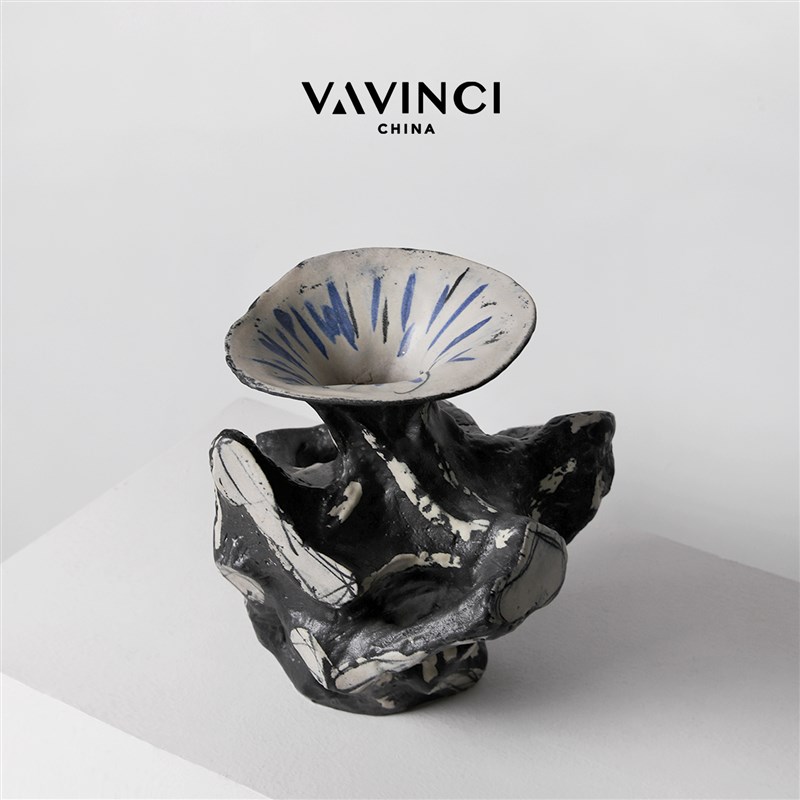 极速梵其新中式手m绘陶瓷杨桃花器艺术花瓶花插摆件样板间售楼处