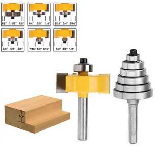 极速2pcs 1/4 Injch Shank Reting Router Bit with 12 Bearings