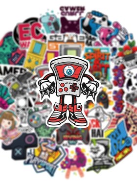 极速50pcs Cool Vintoage Video Game Stickers Decal Skateboard