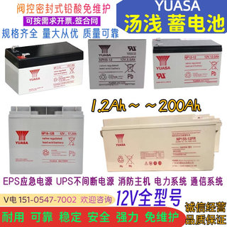 YUASA汤浅蓄电池NP100-12V17.2AH18AH38AH100AH65AH24AH12AH155AH