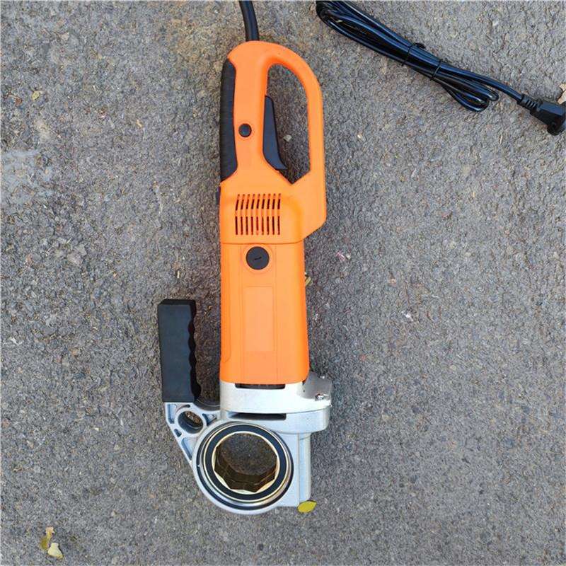 地脚螺栓套丝机 手持式圆钢绞丝机 埋地固定圆棒车丝机