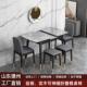 A3L意式 轻奢岩板餐桌家用小户型伸缩折叠餐桌椅现代简约岩板折叠