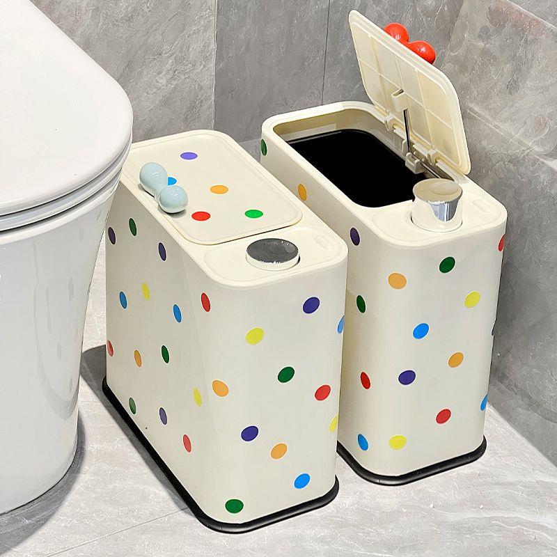 卫生间厕所垃圾桶家用高颜值客厅专用厨房夹缝卧室新款纸篓大容量