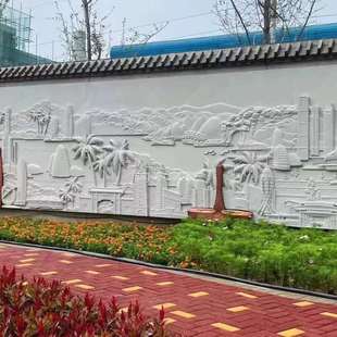 砂岩浮雕人物群雕大型壁画石刻墙面装饰石材雕花文化墙汉白玉雕塑
