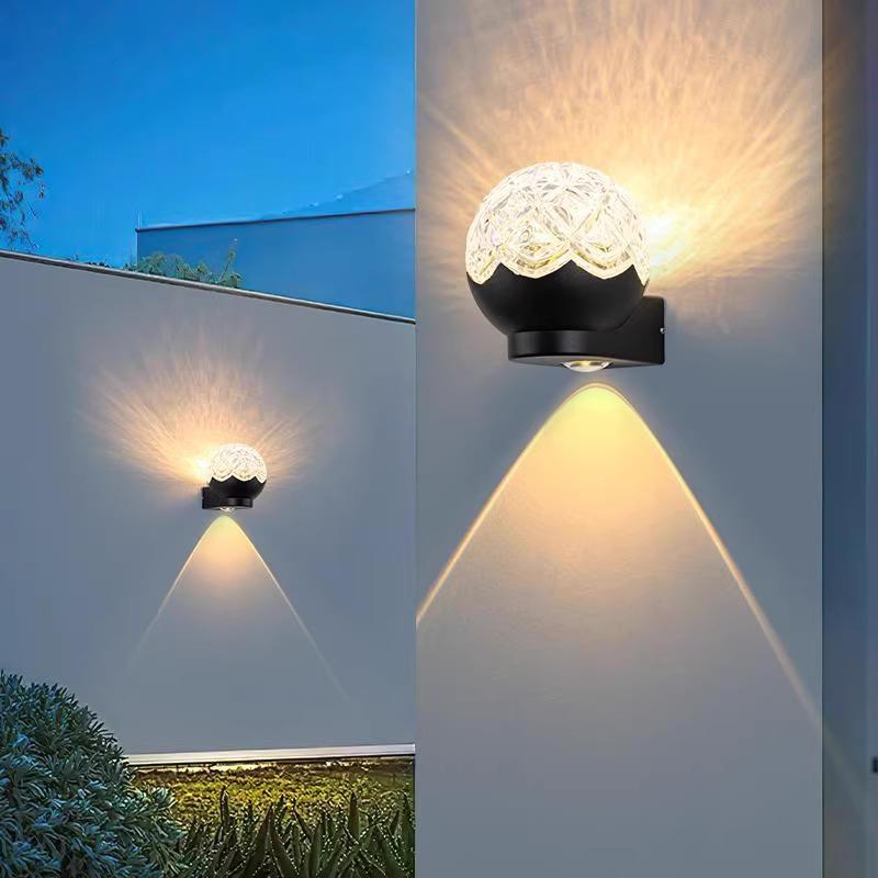 户外壁灯led室外防水简约创意双头门前露台别墅庭院灯过道灯跨境