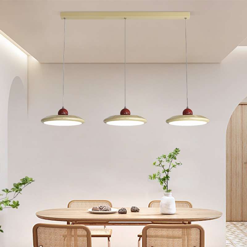 餐厅吊灯北欧设计师复古飞碟吧台灯现代简约全光谱护眼餐桌led灯