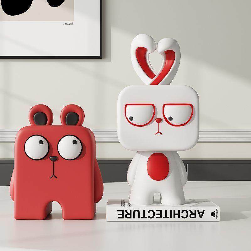 电视柜摆件家居饰品玄关入户高级感软装饰品奶油风样板房酒柜摆设