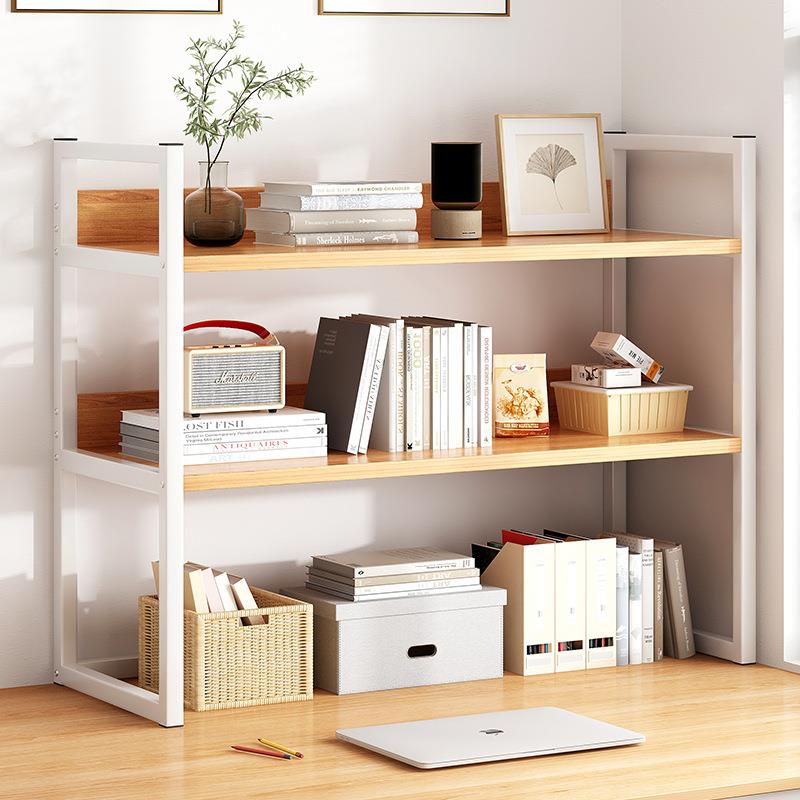 简易书架桌面置物架铁艺办公室桌上收纳架学生宿舍书桌简约整理架