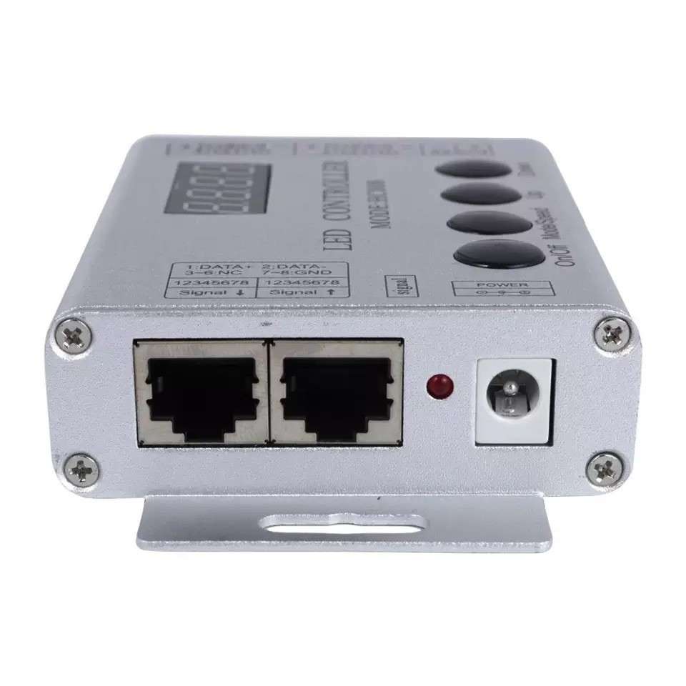 HC008幻彩灯带led控制器无线遥控WS2811全彩灯条1903跑马流水变色