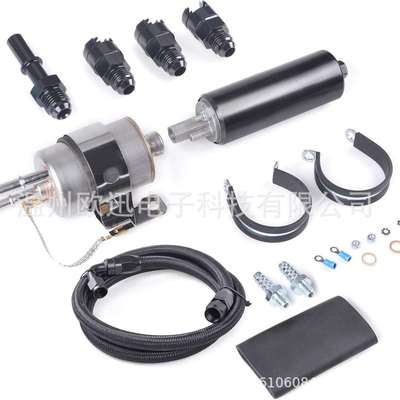 直列式燃油泵 燃油滤清器 调节器套件带 6AN 接头 3.9FT 燃油软管