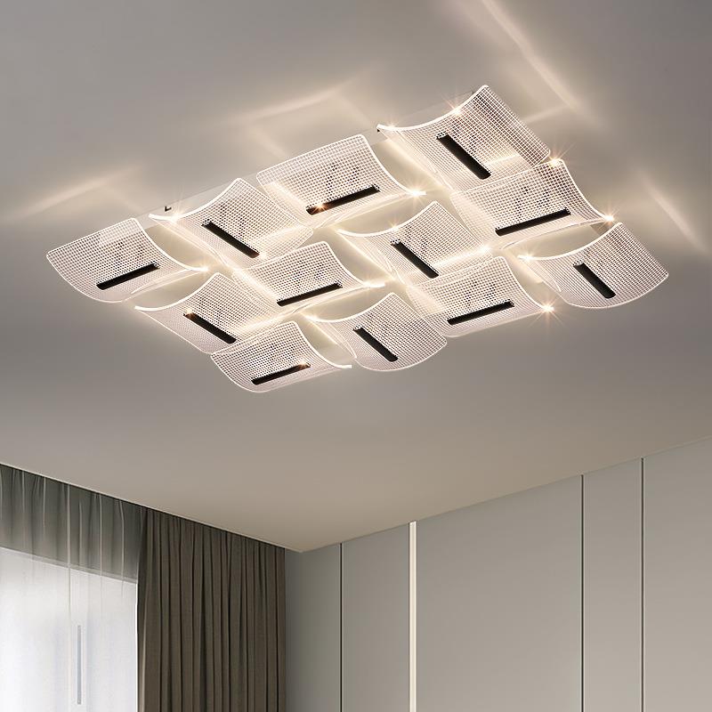 轻奢风吸顶灯客厅新款大厅灯大气餐厅灯方形现代简约设计师款