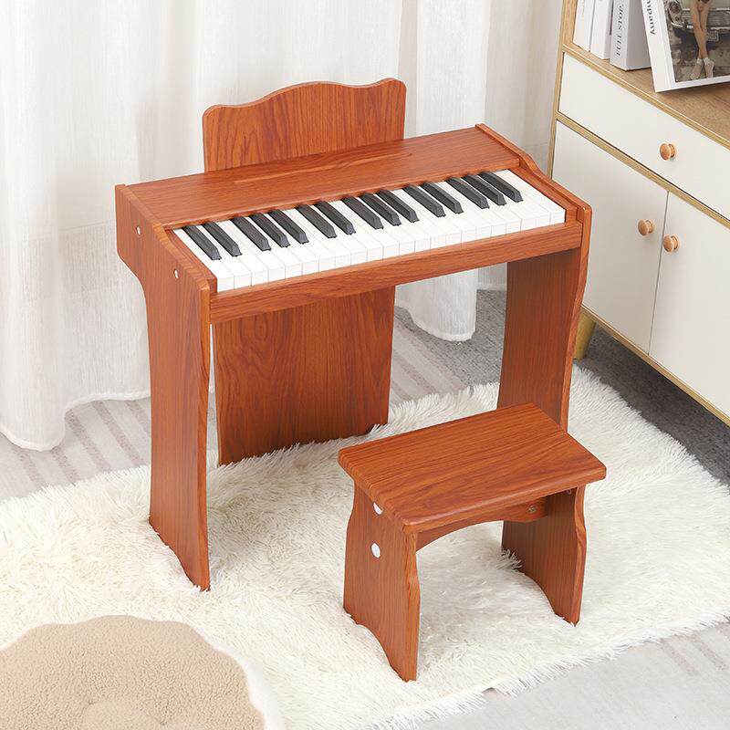 儿童音乐启蒙小朋友37键电子琴初学者木制小钢琴玩具厂家直销