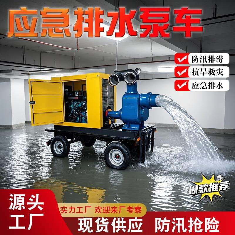 500立方移动自吸泵车 防汛排涝抢险泵车 移动泵站抢险应急