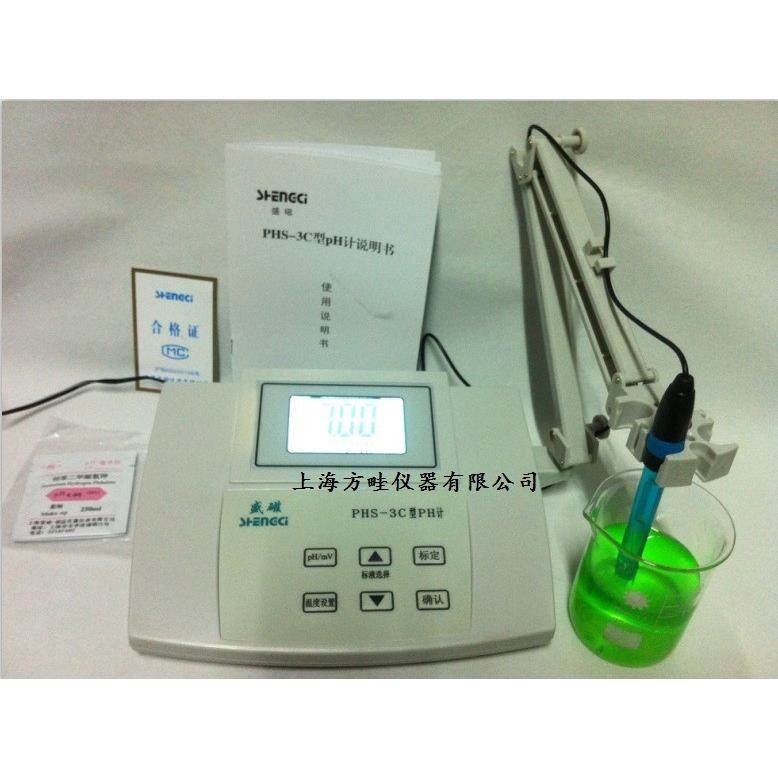 上海盛磁PHS-2C 型精密PH计 数显台式酸度计 数字显示 QS认证